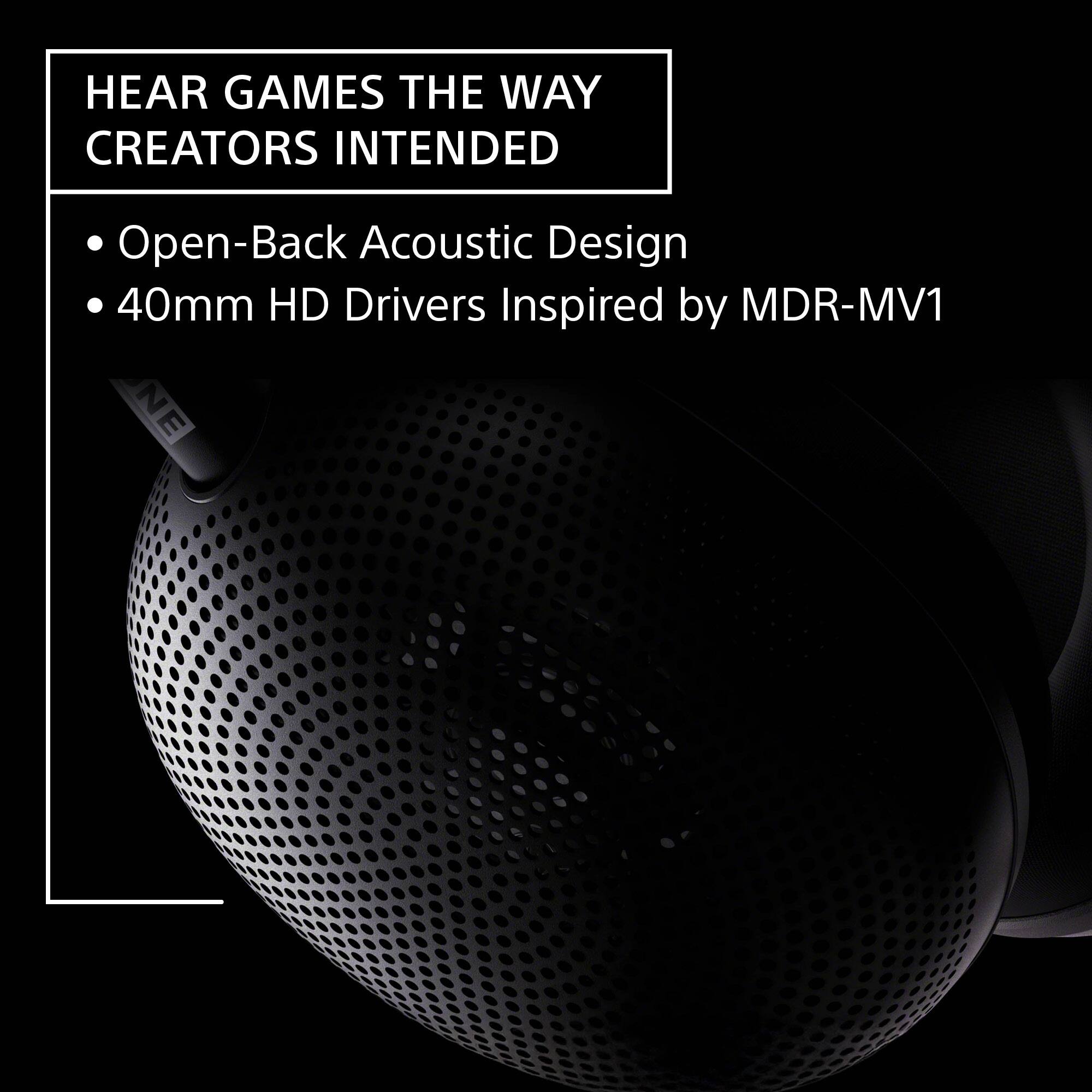HEAR GAMES THE WAY CREATORS INTENDED

- Open-Back Acoustic Design
- 40mm HD Drivers Inspired by MDR-MV1