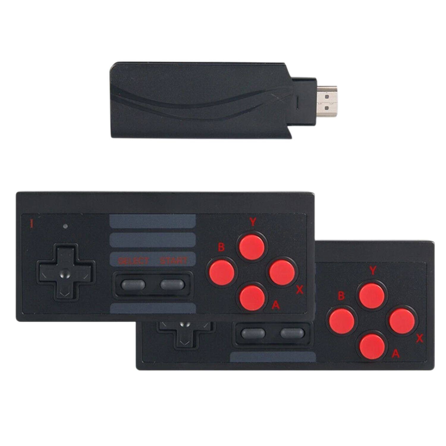 628 Classic Retro Video Game Console – Plug & Play HDMI System with 2 Wireless Controllers (U-BOX, 128MB, 1080p HD)