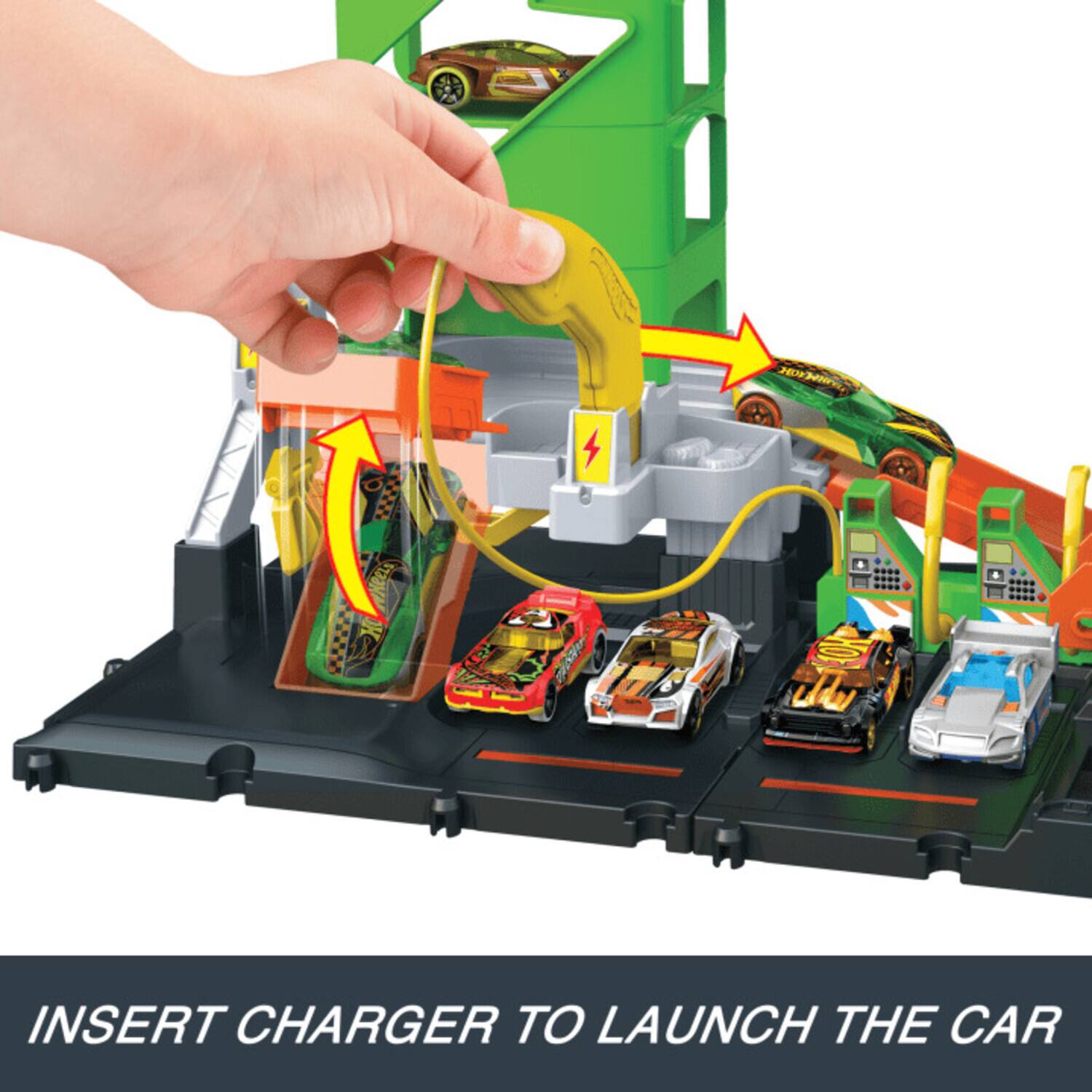 L H0 P0  S INSERT CHARGER TO LAUNCH THE CAR