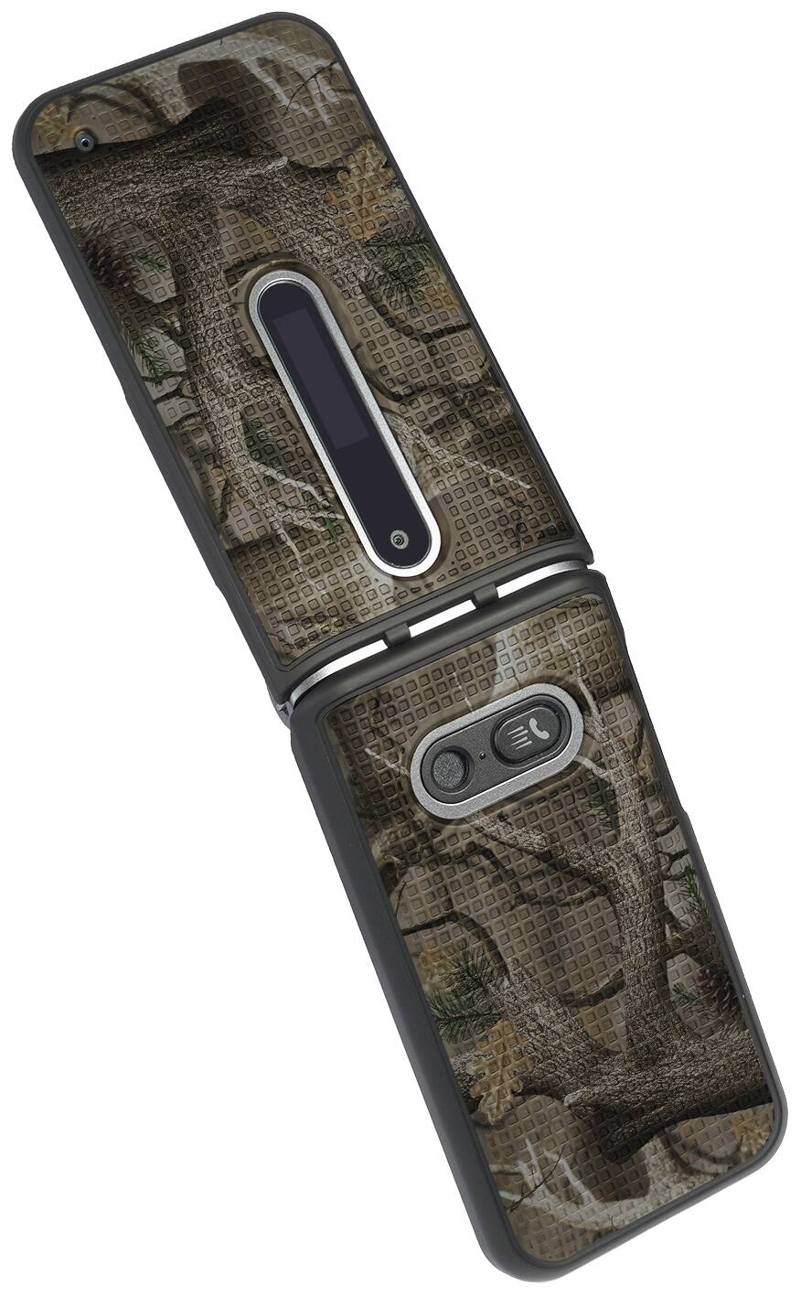 Alt View 5. Nakedcellphone - Hard Case for LG Classic Flip Phone - Autumn Camo (Black).