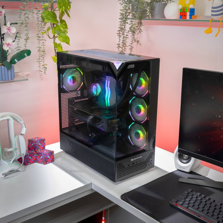 Element Pro Computer iBUYPOWER Element Pro Gaming Desktop PC AMD Ryzen 9 7900X, AMD Radeon ...