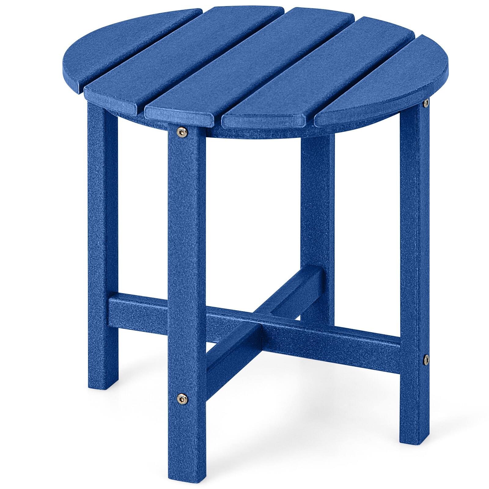 Alt View 9. Costway - Costway 18" Patio Adirondack Side Table Weather Resistant HDPE Garden Navy - Blue.