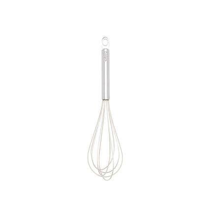 Front. Cuisipro - 10-Inch Silicone Egg Whisk, Frosted - Silver.