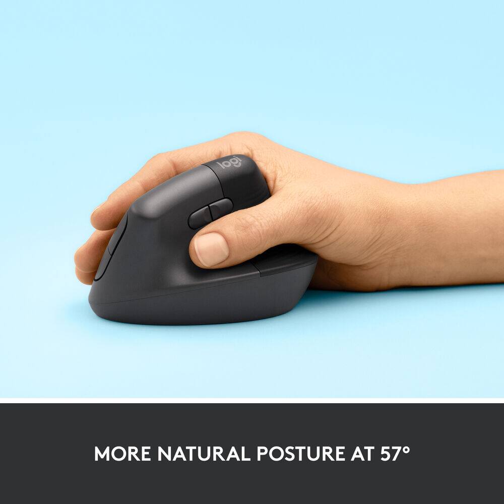 More natural posture at 57°