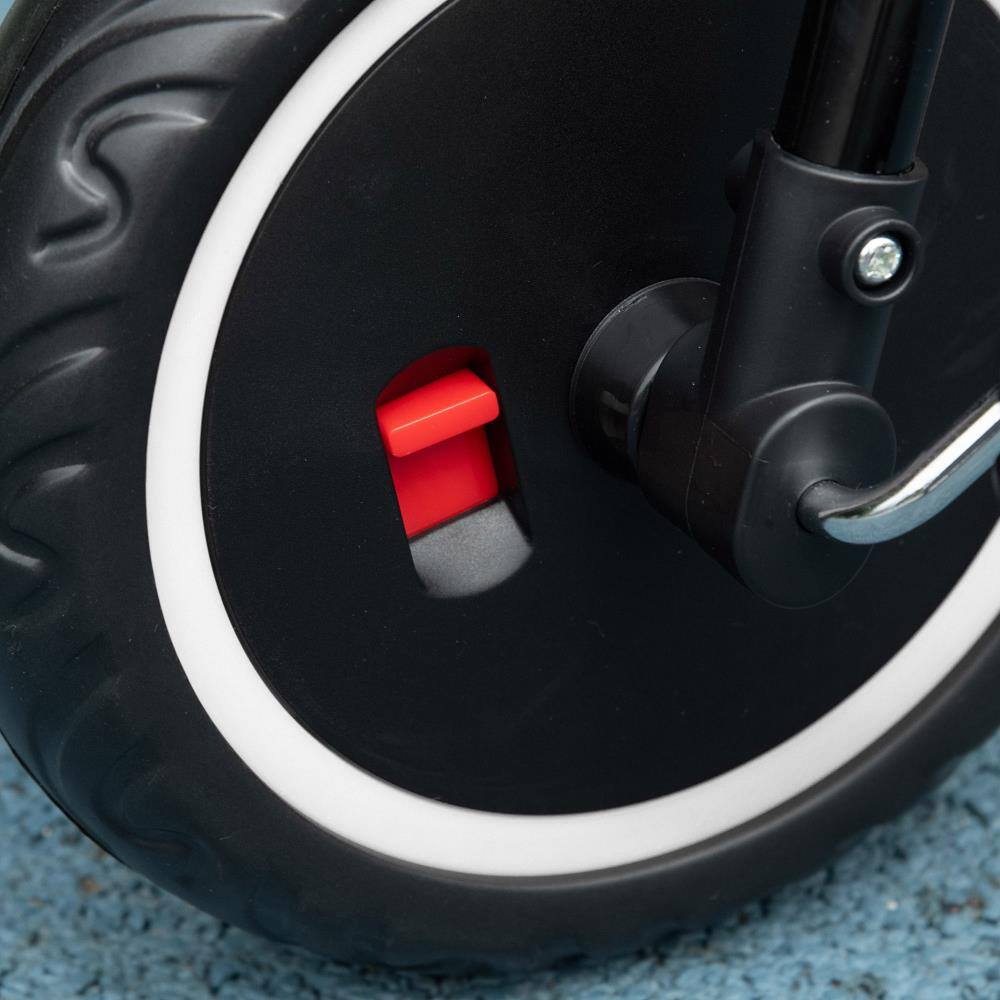 Alt View 3. BreeBe - Qaba Tricycle for Toddlers Age 2-5 with Adjustable Seat, Toddler Bike with Storage Baskets for Girls and Boys - Black.