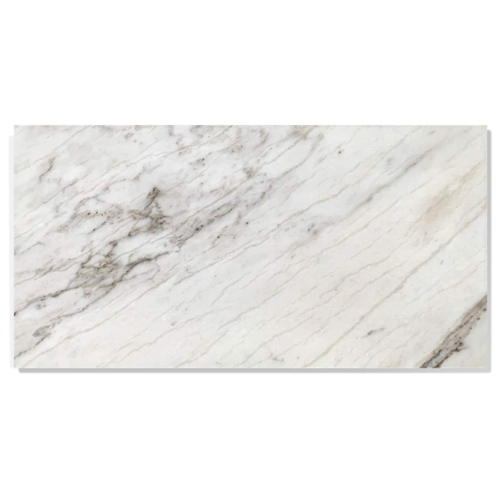 APRILSOUL - 12x24in Natural Marble Tiles Polished - White