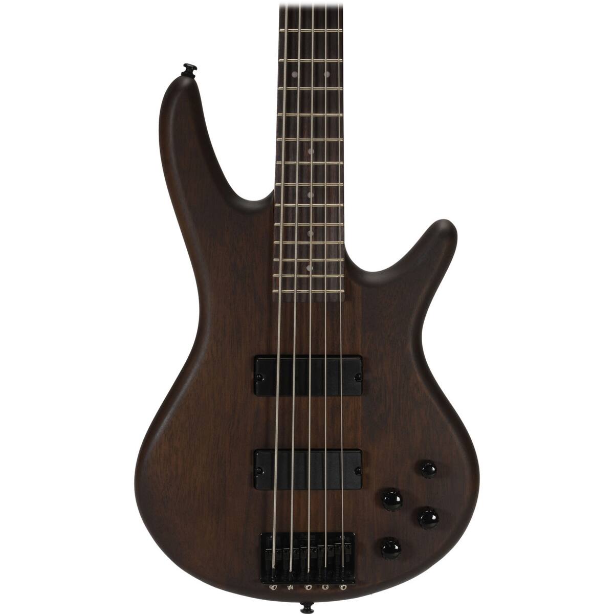 Alt View 4. Ibanez - Ibanez GIO Series GSR205B 5-String Electric Bass Guitar, Jatoba Fretboard, Walnut Flat.