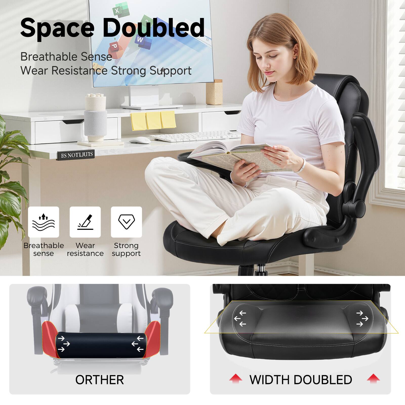 Space Doubled, Breathable Sense, Wear Resistance, Strong Support, ES NOTIJUIS, Breathable, Wear, Strong, sense, resistance, support, ORTHER, WIDTH DOUBLED