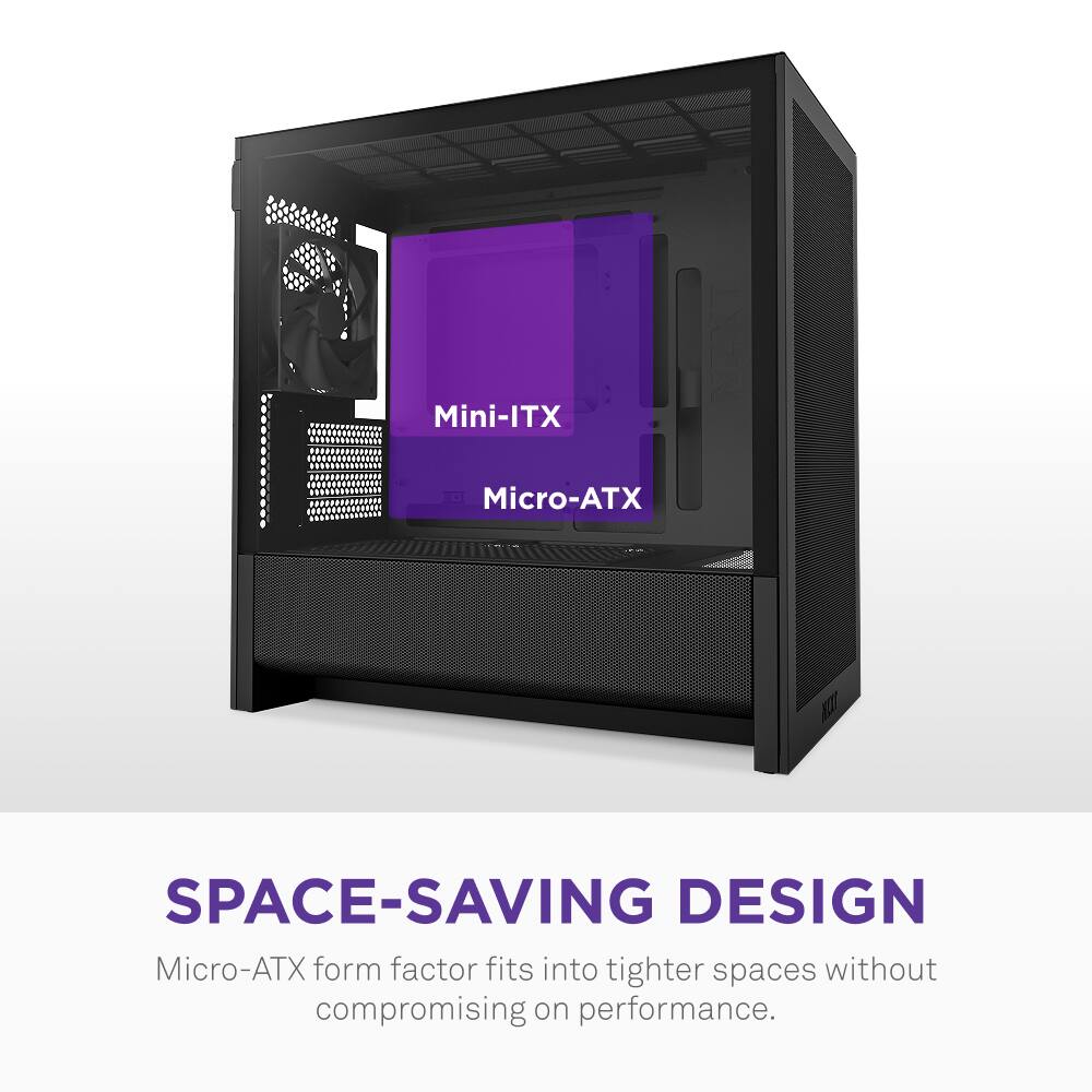 Space-saving design: Micro-ATX form factor fits into tighter spaces without compromising on performance.