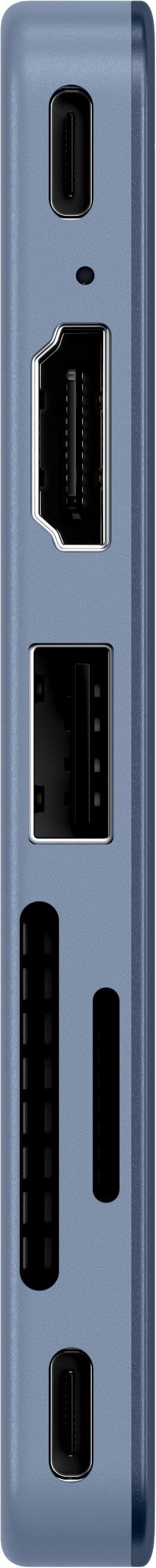 Left. Satechi - USB-C Snap Hub for Macbook Neo - Indigo.