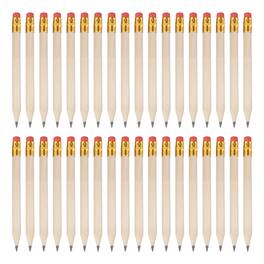 Unique Bargains - 36pcs HB Pencils, 4inch Short Thick Golf Pencils Pre-Sharpened w/ Eraser Bulk for Sport, Games, Meeting, Office, Writing - Yellow