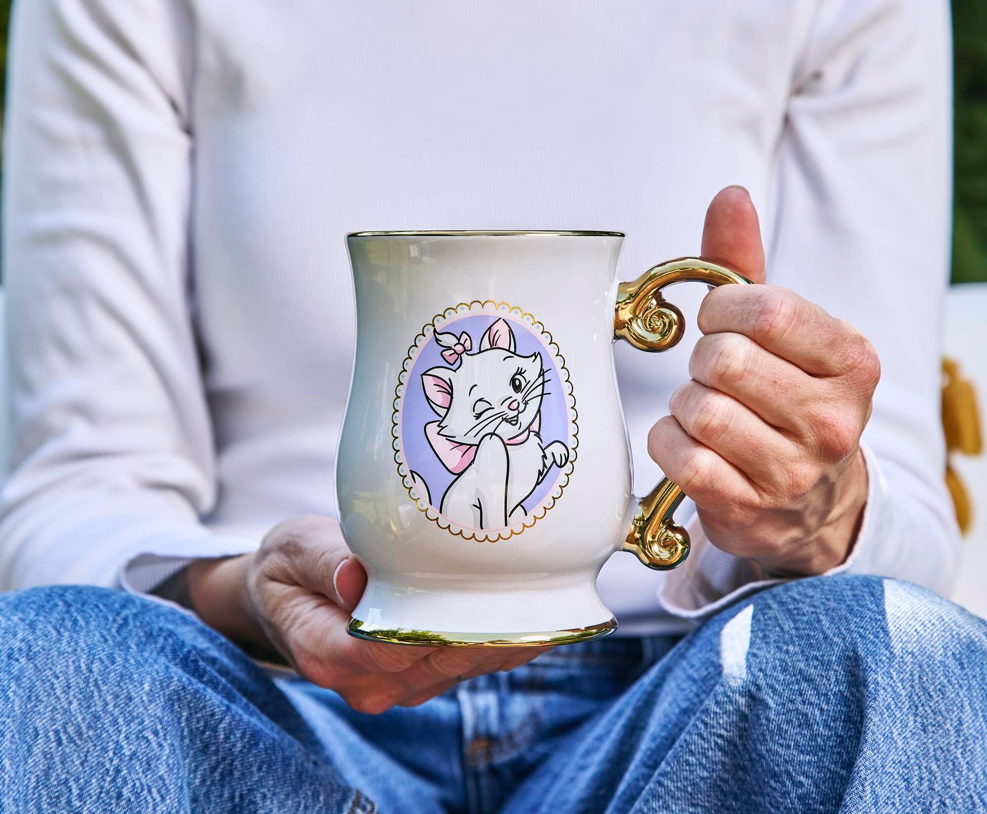 Alt View 10. Silver Buffalo - Disney The Aristocats Marie 18-Ounce Ceramic Footed Mug - White.