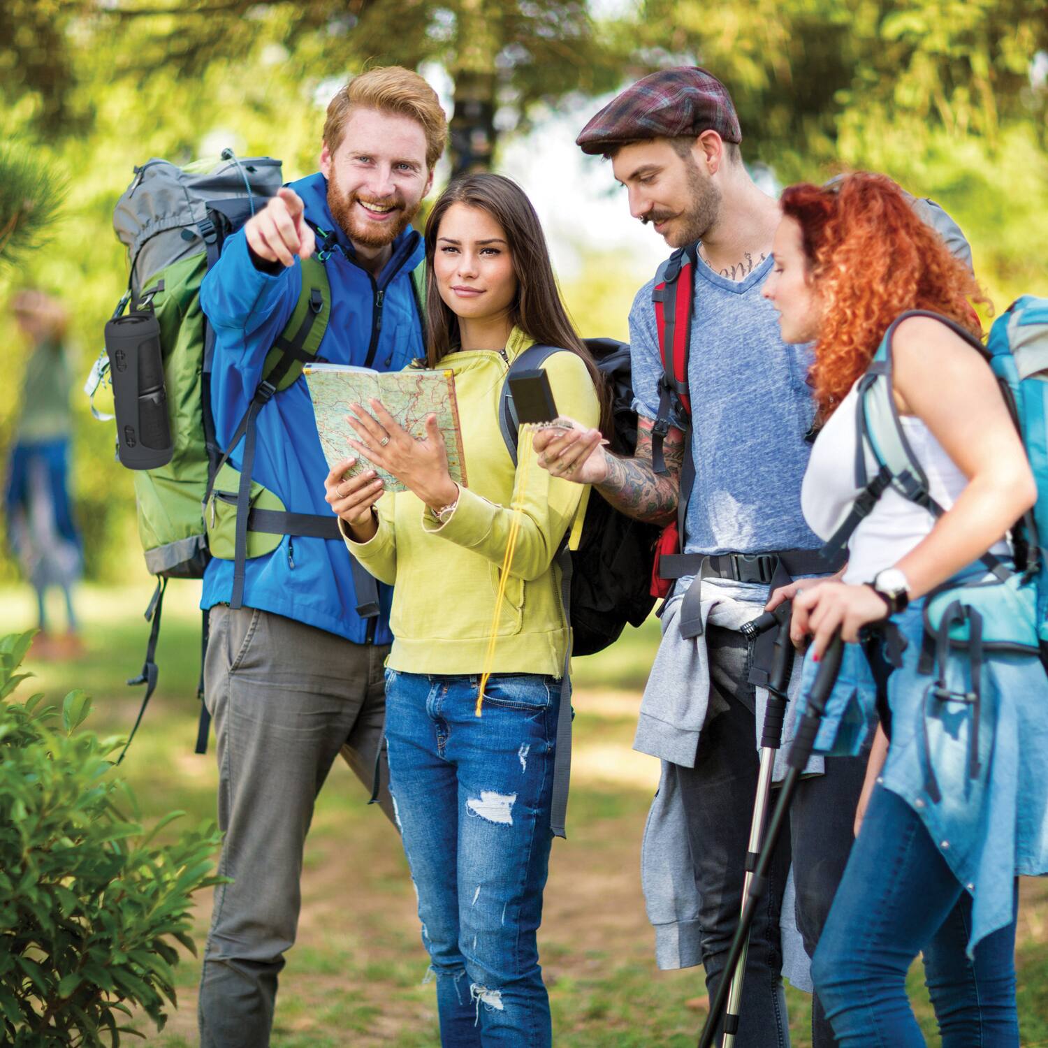 Alt View 7. iLive Electronics - Magnetic+ Portable Bluetooth Stereo Speakers True Wireless ISB2133B - Black.