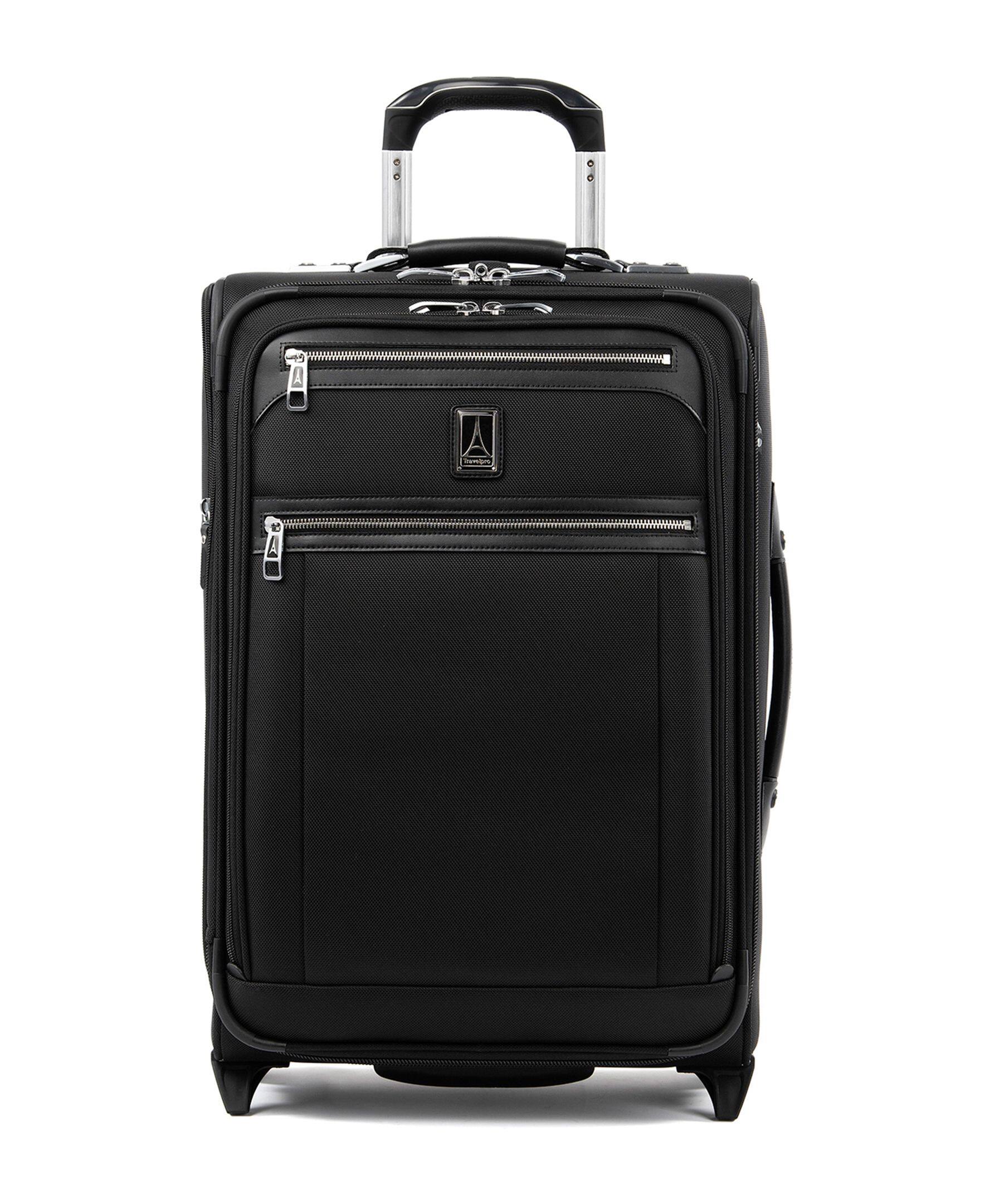 Travelpro - Platinum Elite Softside Expandable 22" Carry On Rollaboard - Shadow Black