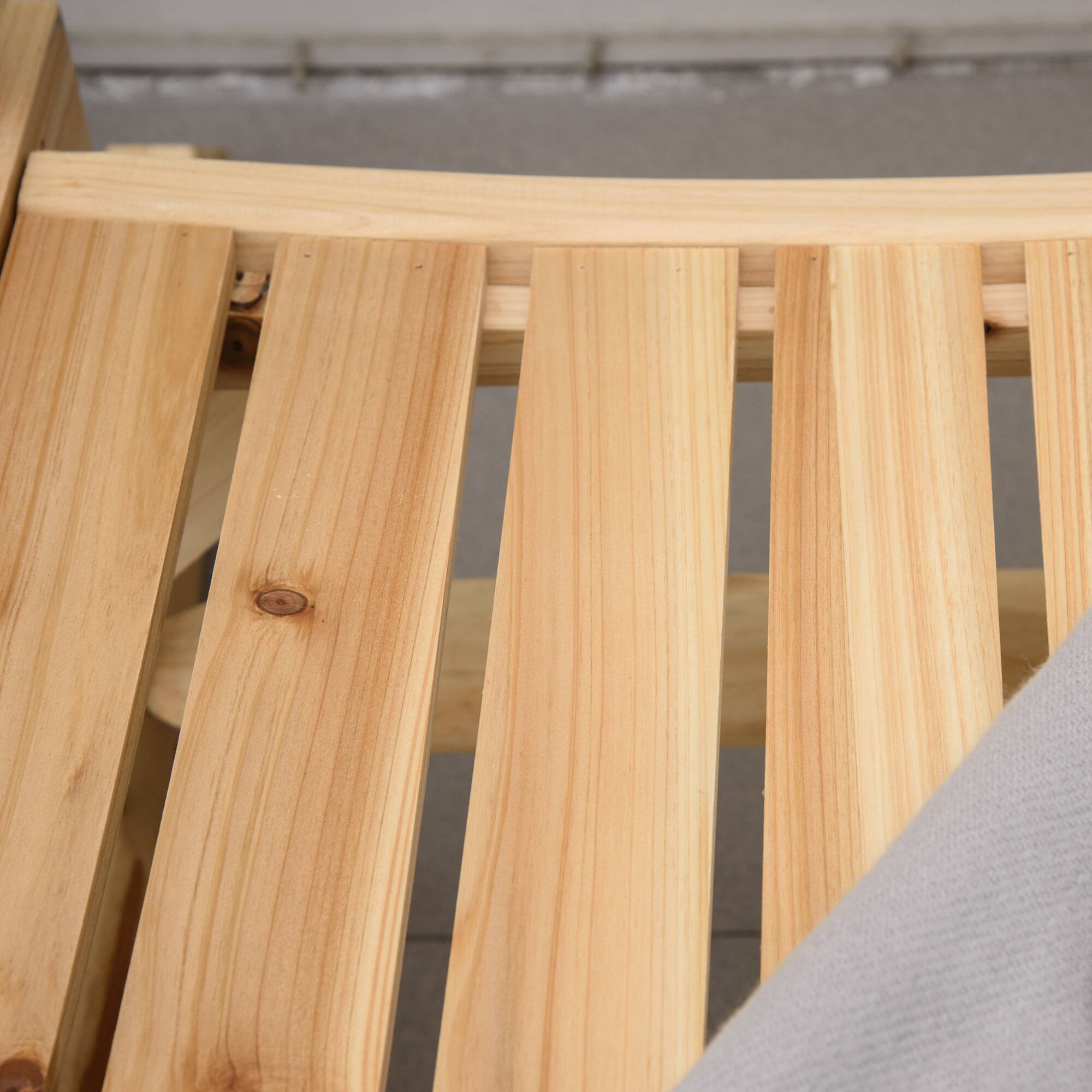 Alt View 5. Outsunny - 2-Person Wood Rocking Chair with Log Design, Heavy Duty Loveseat with Wide Curved Seats for Patio, Backyard, Garden - Natural Wood.