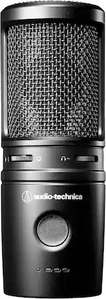 Front. Audio-Technica - Audio-Technica AT2020USB-XP Cardioid Condenser USB Microphone, Black.