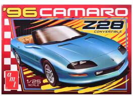 Skill 2 Model Kit 1996 Chevrolet Camaro Z28 Convertible 1/25 Scale Model by AMT - Blue
