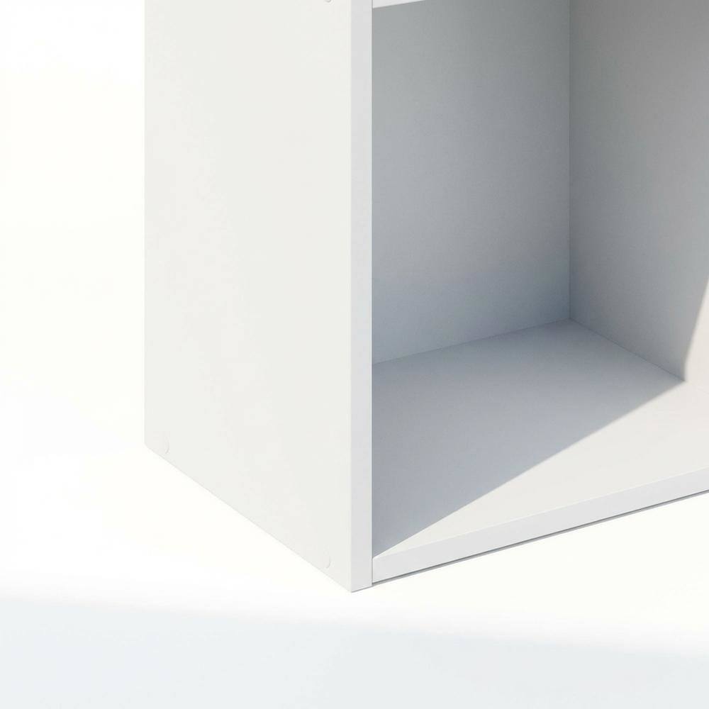 Alt View 1. FurniFact - Engineered Wood 5-Tier Open Shelf Closet and Storage Organizer - White.