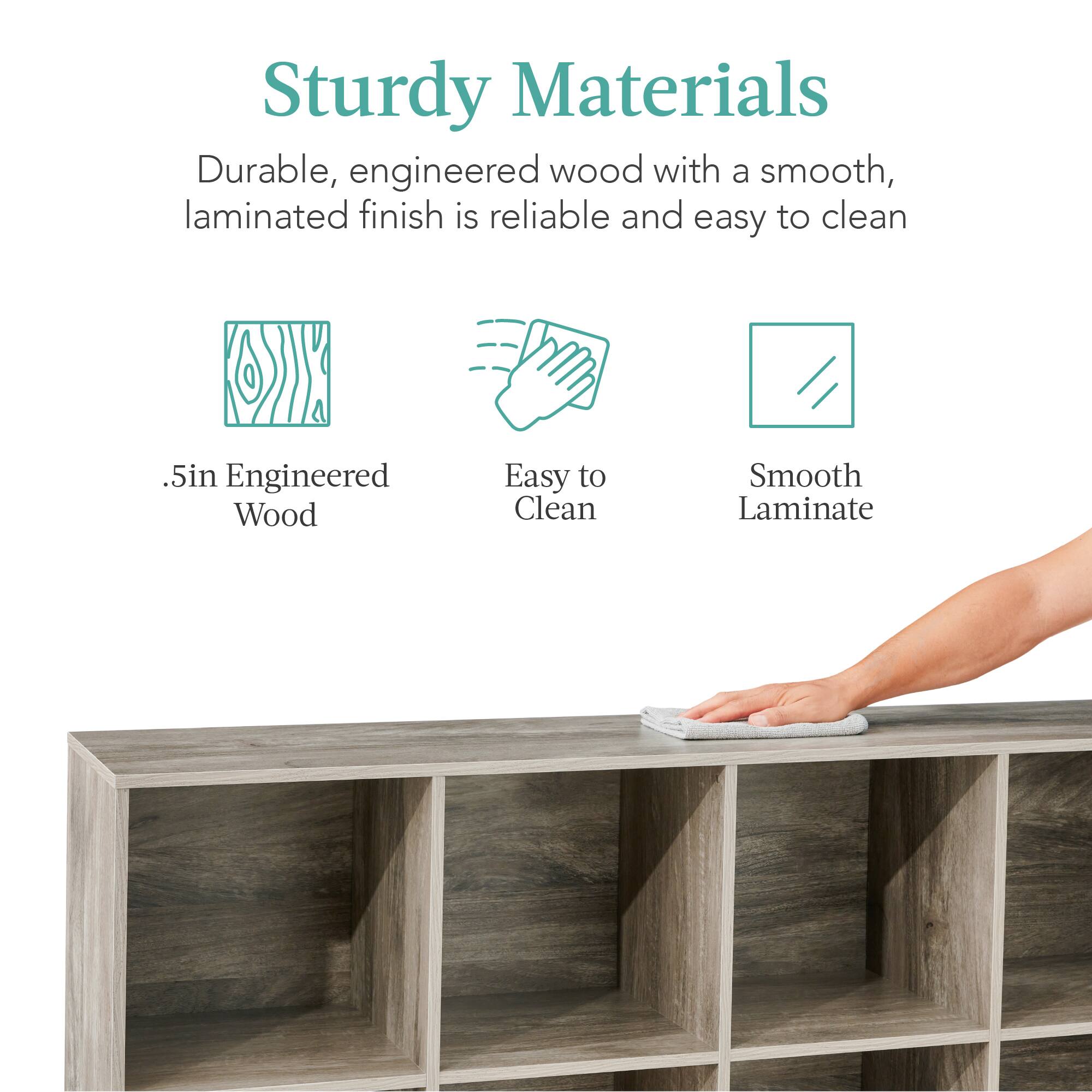 Sturdy Materials: Durable, engineered wood with a smooth, laminated finish is reliable and easy to clean.

- .5in Engineered Wood
- Easy to Clean
- Smooth Laminate