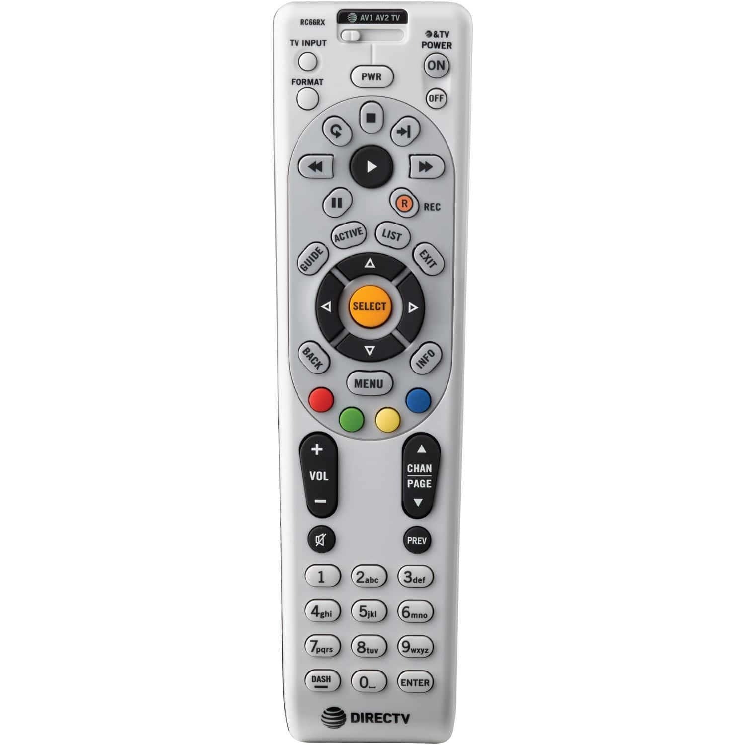 DirecTV - Rc66rx Rc66rx Remote - Silver