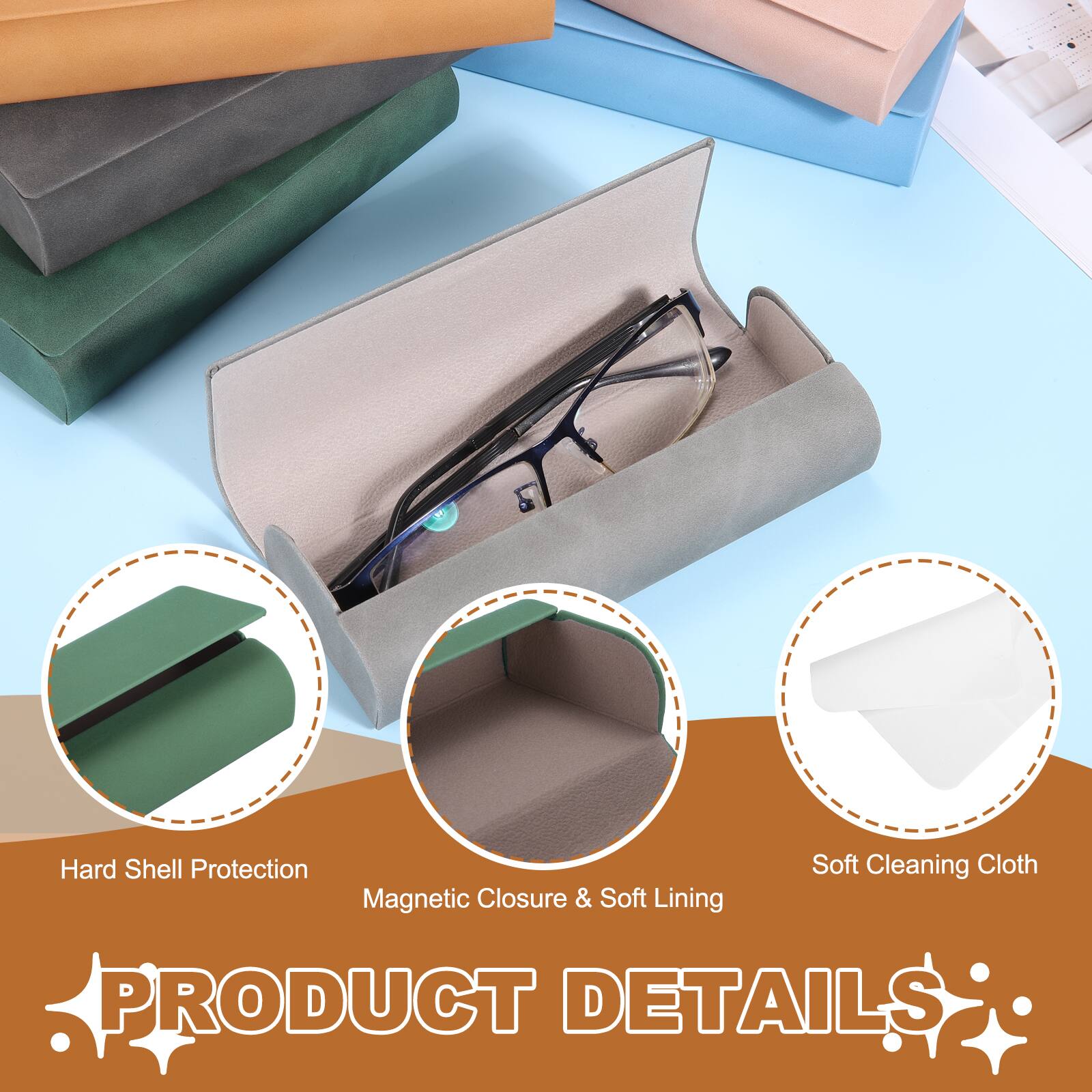 Hard Shell Protection  
Magnetic Closure & Soft Lining  
Soft Cleaning Cloth  

PRODUCT DETAILS