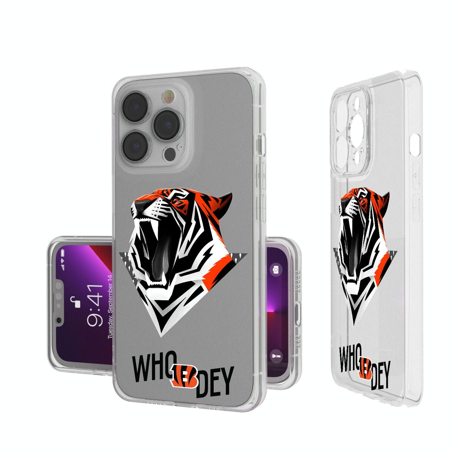 Keyscaper - NFL - Cincinnati Bengals iPhone Clear Case - 16e - Multicolor price history on PriceWatchPro