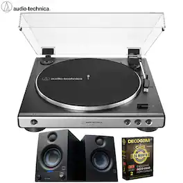 Audio-Technica - Fully Automatic Belt-Drive Turntable + Speakers & 26M Protection