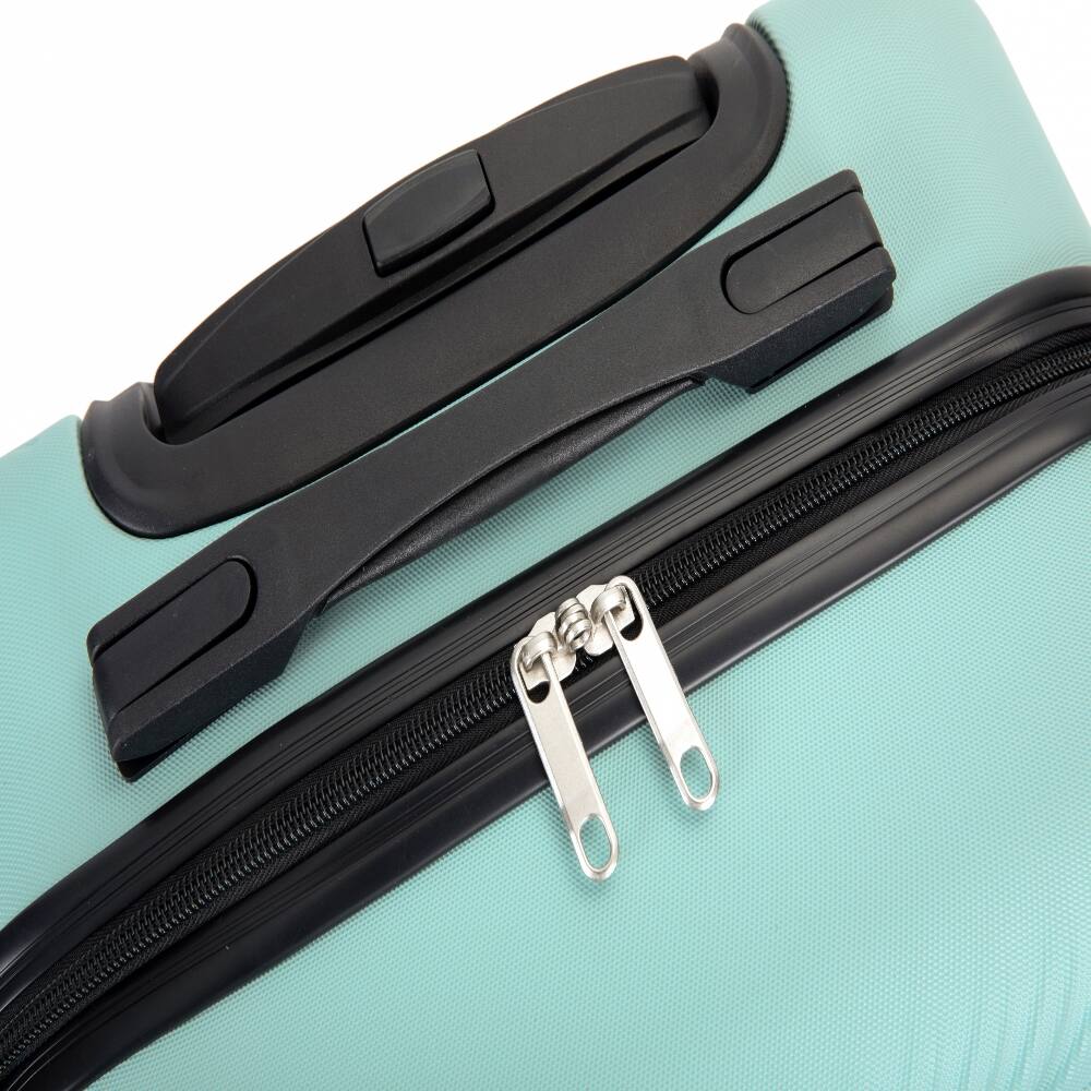 Alt View 8. Ropilly - Ropilly 4 Piece Luggage Set Light Blue Hard Shell Suitcase with 14 Inch Makeup Box - Light Blue.