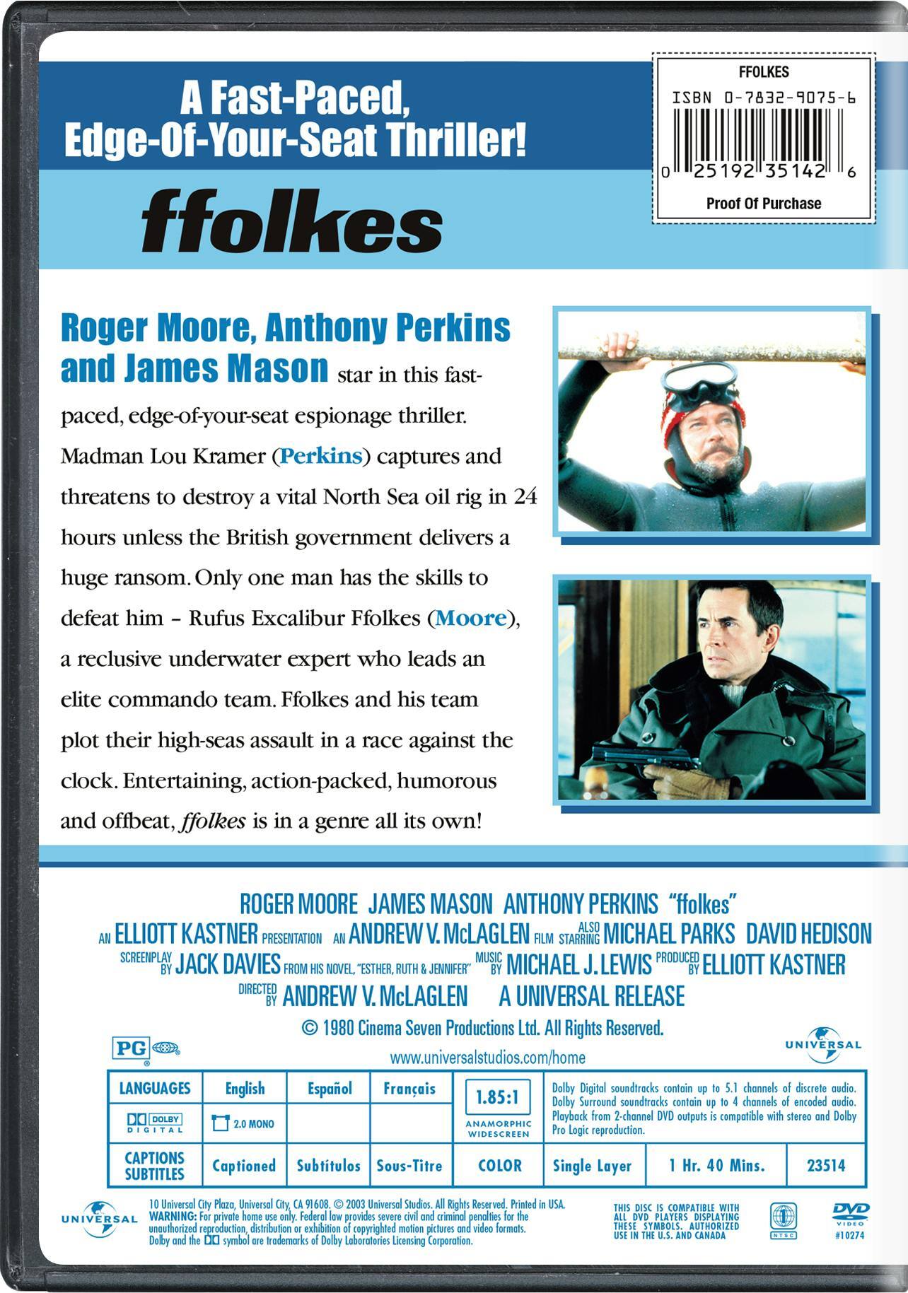 Back. Ffolkes [DVD].