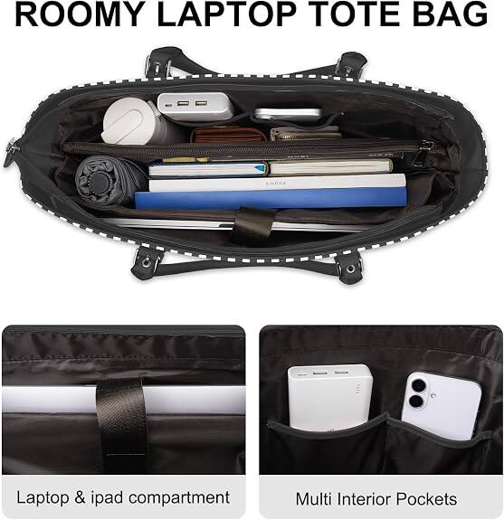 ROOMY LAPTOP TOTE BAG

Laptop & iPad compartment
Multi Interior Pockets