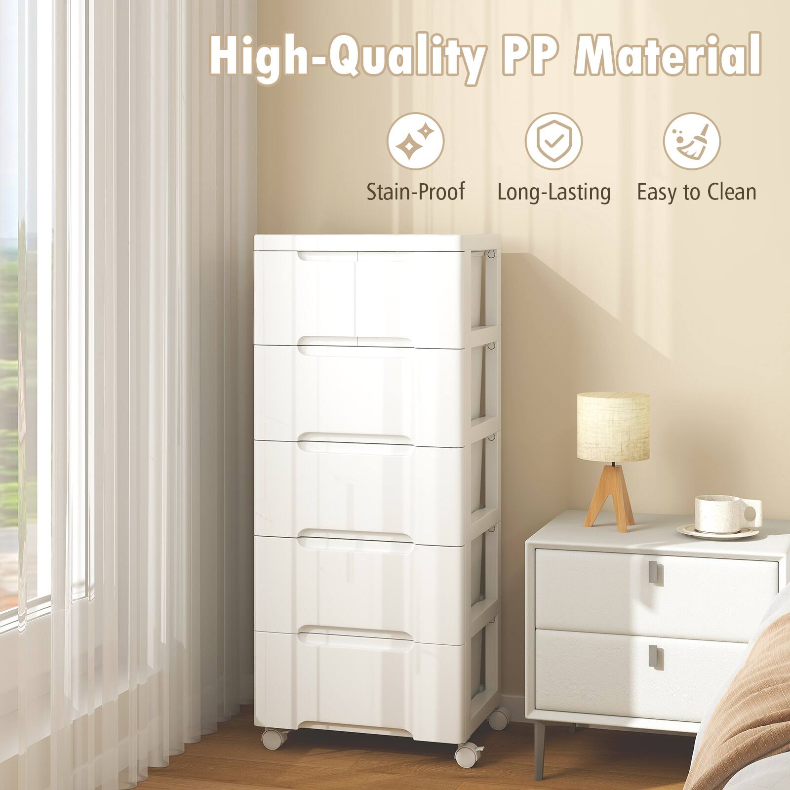 High-Quality PP Material
Stain-Proof
Long-Lasting
Easy to Clean