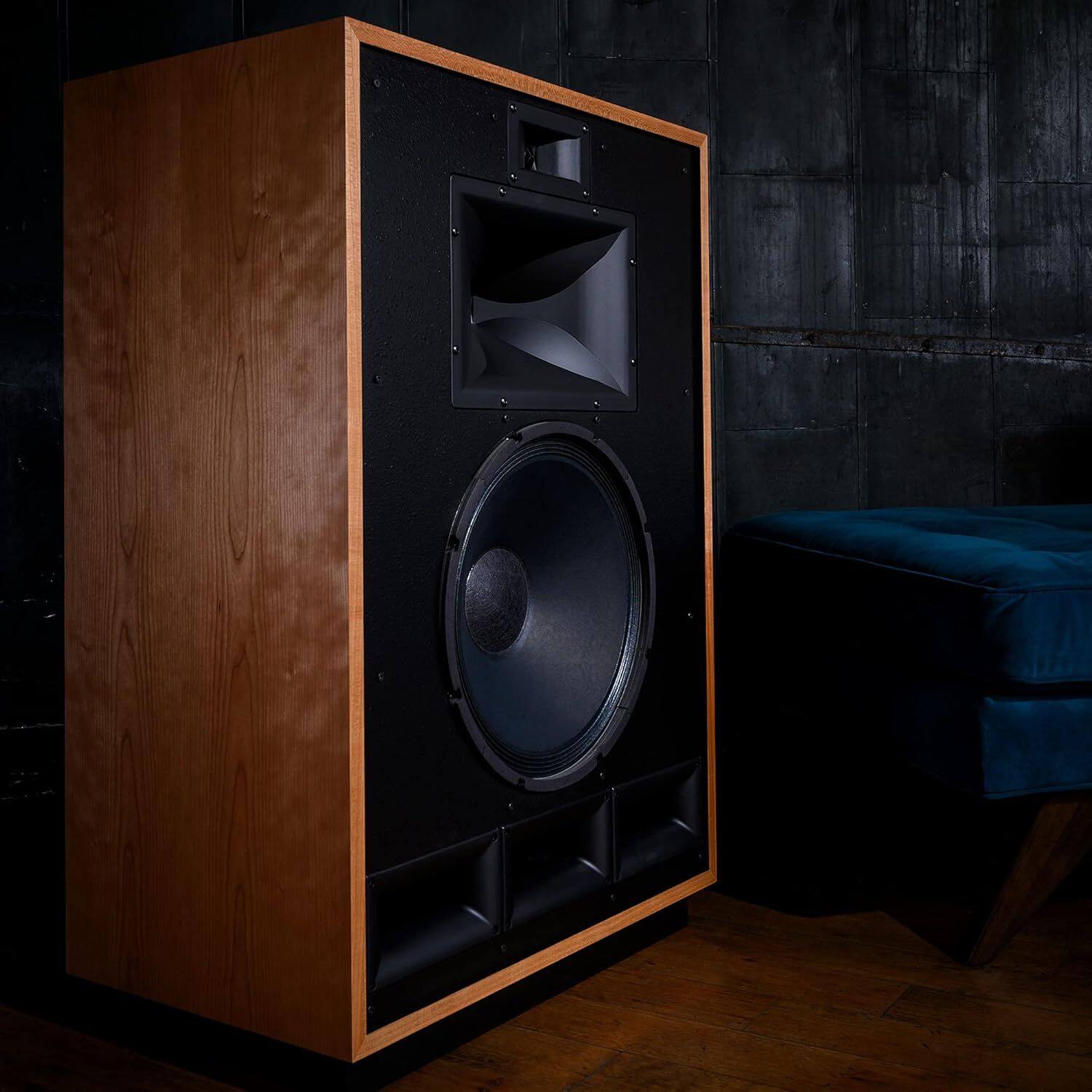 Left. Klipsch - Klipsch Cornwall IV Heritage Series Three Way Walnut Loudspeaker (Pair) (2020) - Walnut.