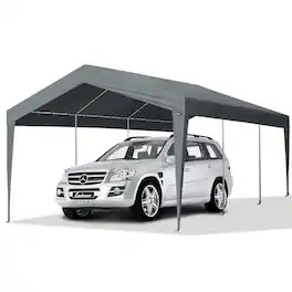 Winado - 12x20 Carport Canopy with Galvanized Steel Frame, Portable Heavy Duty Garage with Water-Proof Covers for Cars, Boats