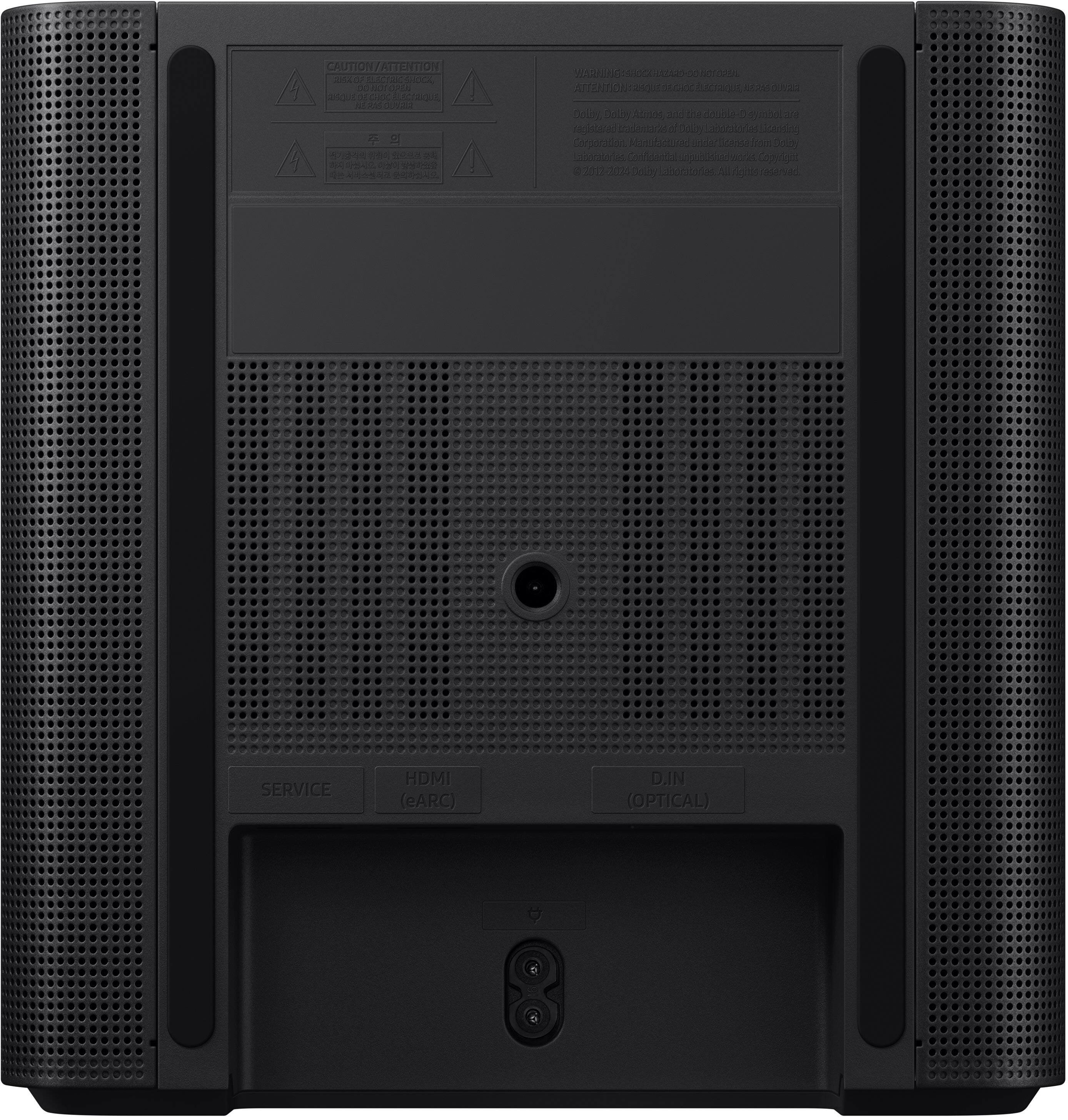 4 CAUTION ATTENTION  
e n t  
d t - 1  
et t : | r -  
e Dol Dee A d d  
. - - c t .  
Conote doe  
Spie oe  
d ee  
SERVICE HDMI (eARC) D.IN (OPTICAL)