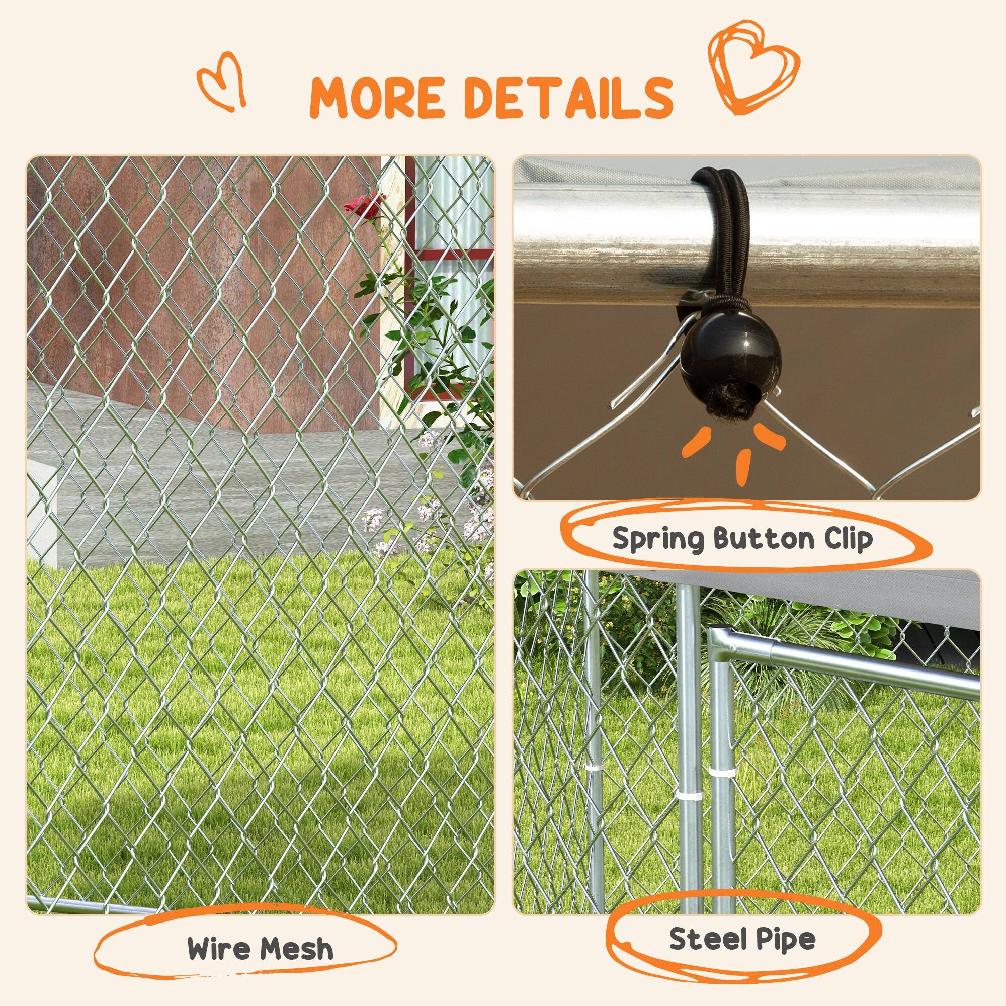 MORE DETAILS

- Wire Mesh
- Spring Button Clip
- Steel Pipe