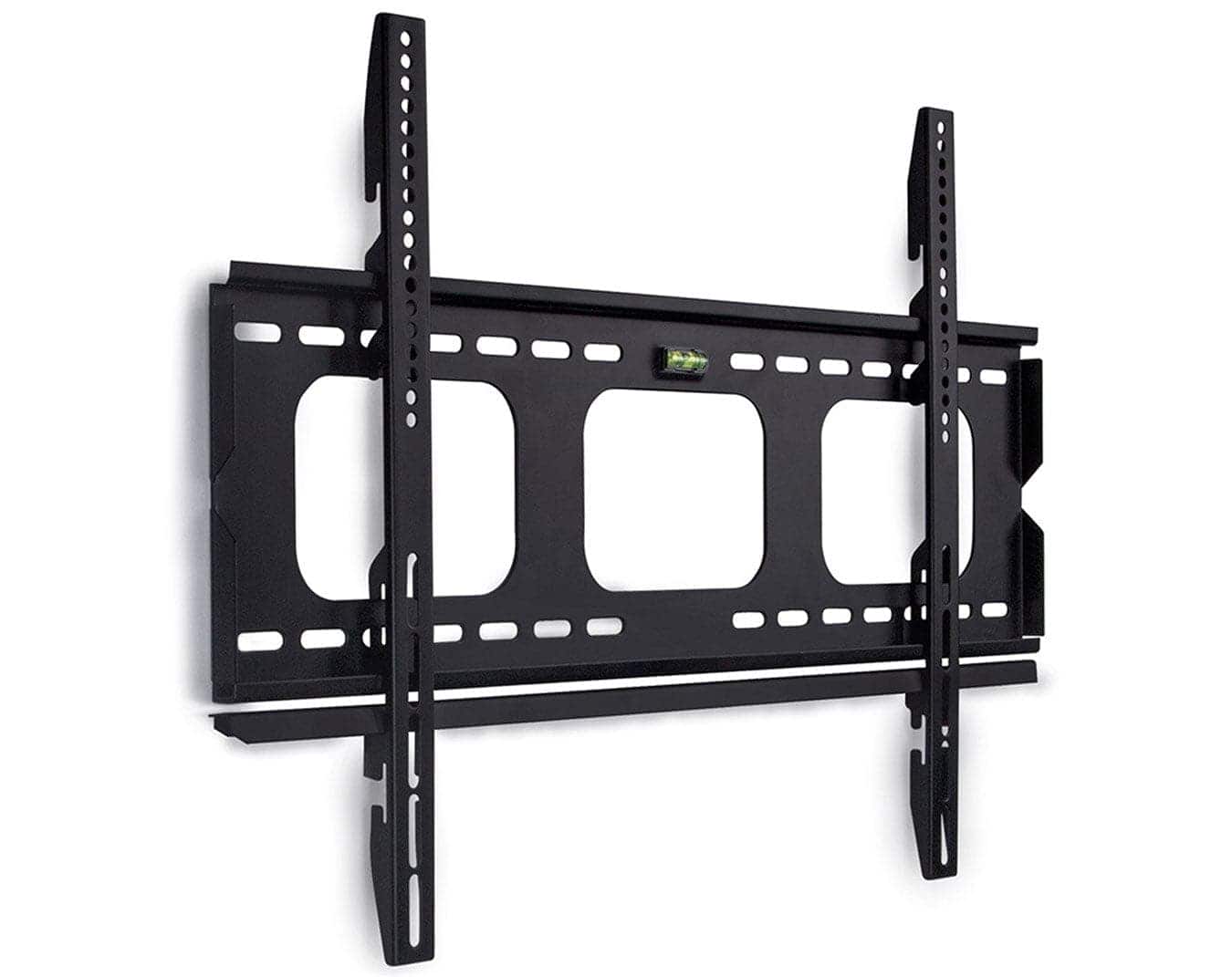 Front. Mount-It! - Slim Fixed TV Wall Mount for 37–80" Screens, 175 lb Capacity, Anti-Theft Locking Feature - Black.