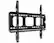 Front. Mount-It! - Slim Fixed TV Wall Mount for 37–80" Screens, 175 lb Capacity, Anti-Theft Locking Feature - Black.