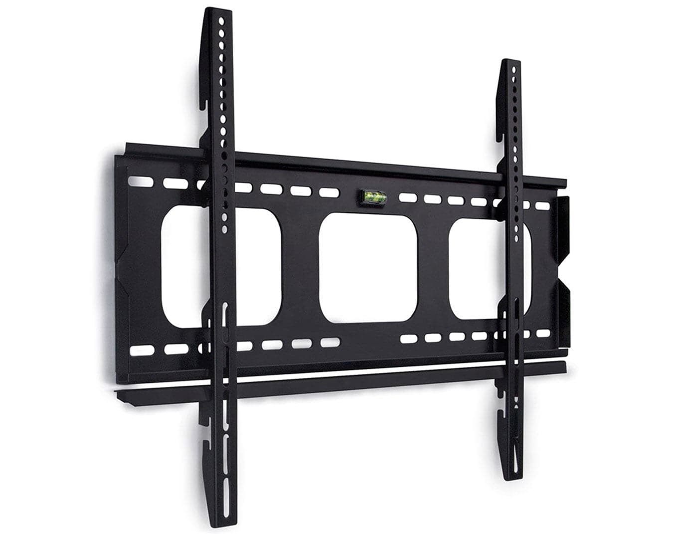 Front. Mount-It! - Slim Fixed TV Wall Mount for 37–80" Screens, 175 lb Capacity, Anti-Theft Locking Feature - Black.