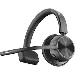 HP - Poly Voyager 4310 USB-C Headset + BT700 Dongle - Siri, Google Assistant - Mono - USB Type C - Wired/Wireless - Bluetooth - Black