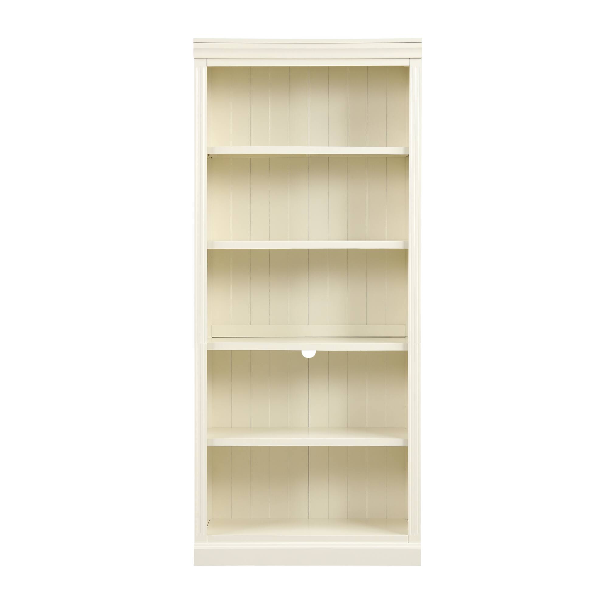Alt View 1. Tiramisubest - Tall Wood Bookcase with light strip,5-Tier Decor Bookshelves with Adjustable Shelves,Free Standing Storage Shelves,Beige - Beige+Cream,Beige+yellow.