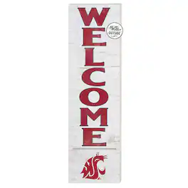 Jardine - Washington State Cougars 10'' x 35'' Indoor/Outdoor Welcome Sign - Red