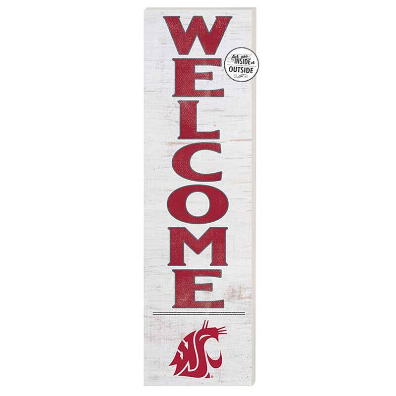 Washington State Cougars 10'' x 35'' Indoor/Outdoor Welcome Sign