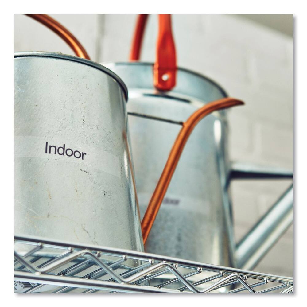 Left. Brother - Brother P-Touch TZES141 0.7 in. x 26.2 ft. TZe Standard Adhesive Laminated Labeling Tape - Black on Clear - Clear.