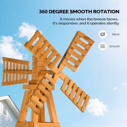 360 DEGREE SMOOTH ROTATION

It moves when the breeze blows, it's responsive, and it operates silently

Silent  
Smooth