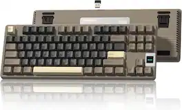 Womier - QK87 TKL QMK/VIA Wireless Gaming Keyboard for Windows&Mac - Brown