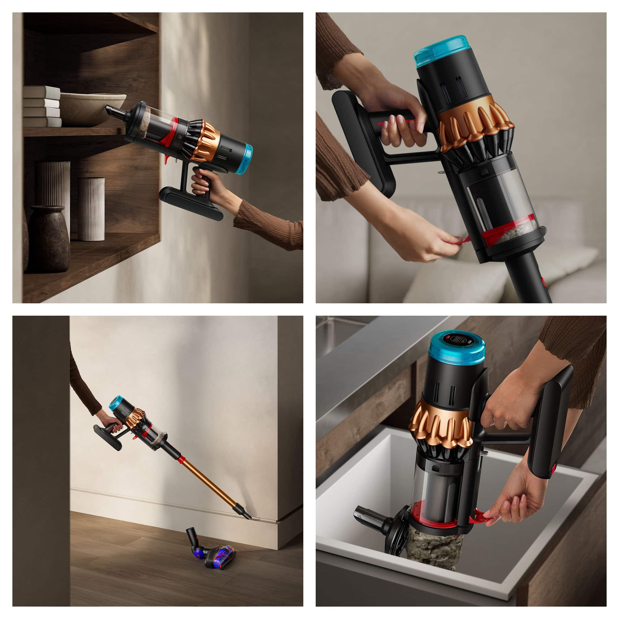 Dyson V16 Piston Animal Cordless Vacuum Black / Bright Copper