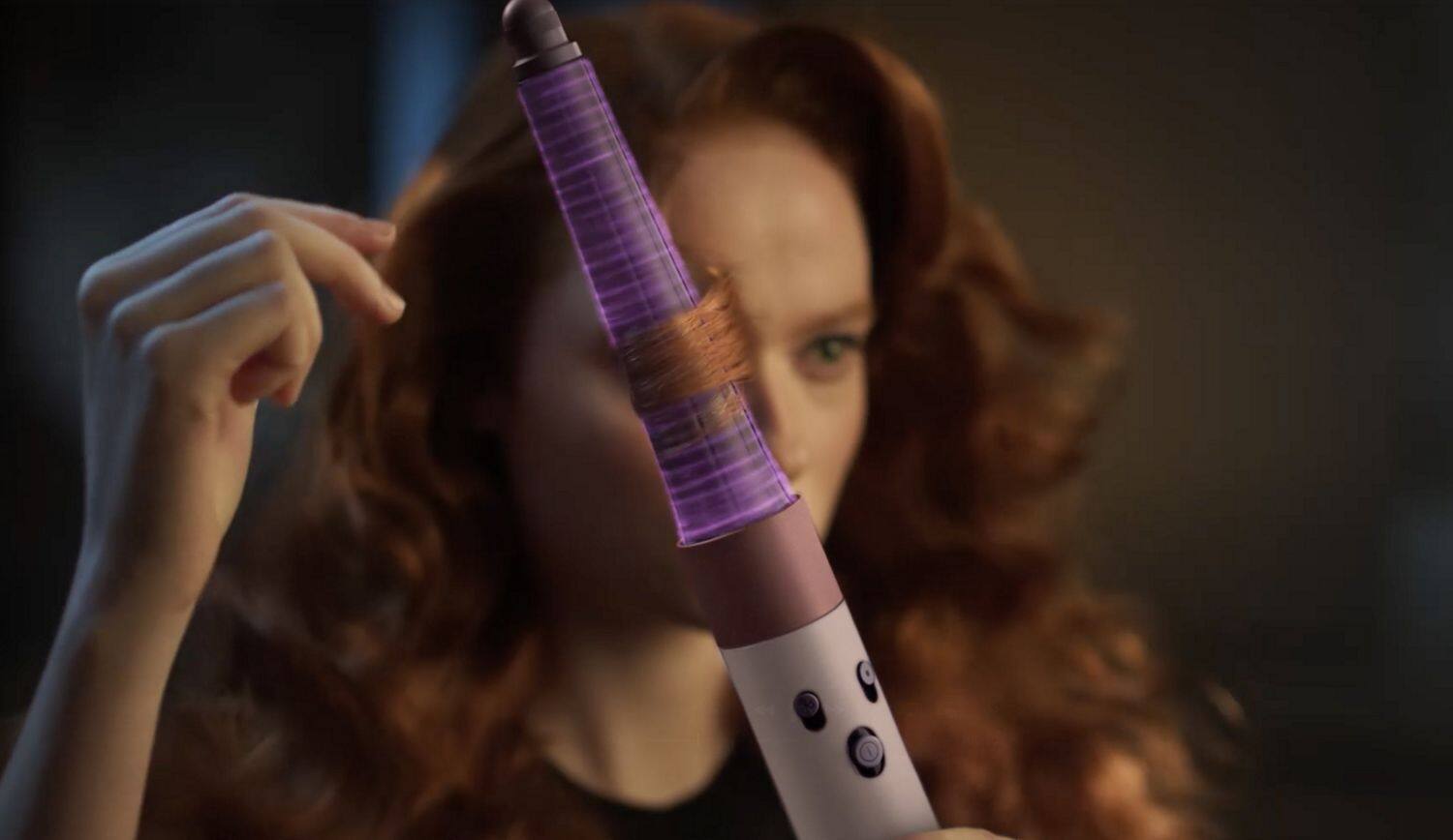Left. Dyson - Airwrap i.d. Multi-Styler and Dryer - Ceramic Pink/Rose Gold.