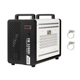 VEVOR - Industrial Water Chiller, 5460 BTU/h, Industrial Water Cooler Cooling System with Compressor, 4.2 GPM Max Flow - Black;White
