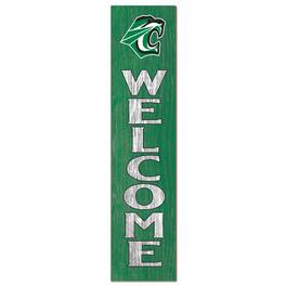 Jardine - Cuesta College Cougars 12" x 48" Welcome Outdoor Leaner - Green