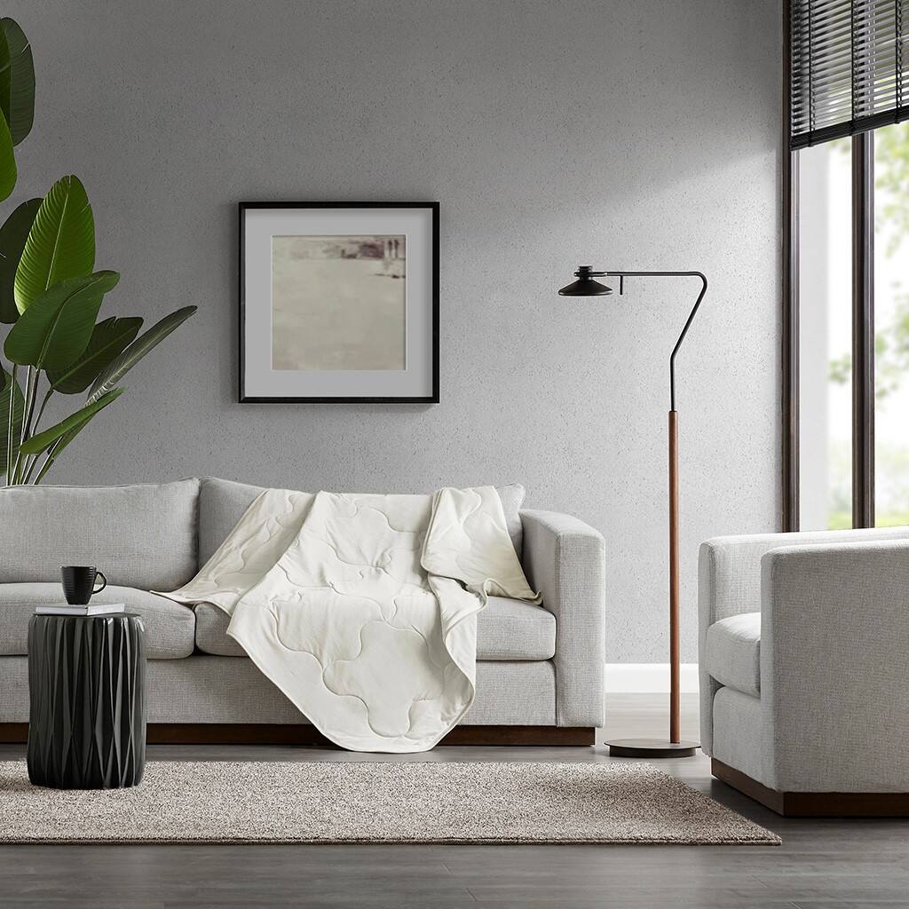 Alt View 1. Gracie Mills - Gracie Mills Brielle Down Alternative Throw - Ivory.